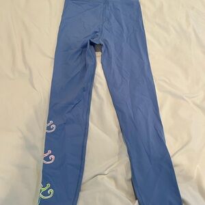 Roller Rabbit Blue Leggings Monkey Classic Sweatpants Pink S NWT
